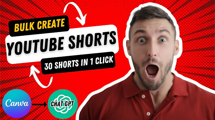 Bulk Create YouTube Shorts Using ChatGPT & Canva | 30 Shorts in 1 Click