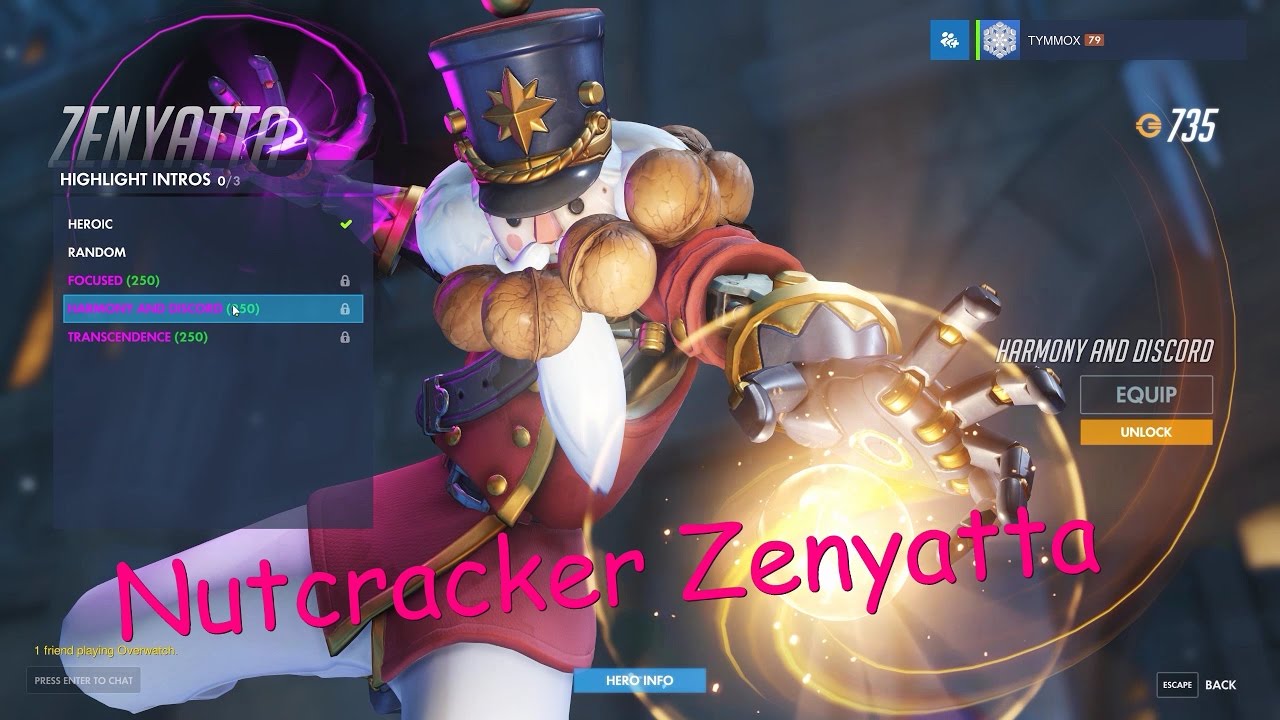 Overwatch Skin Spotlight Nutcracker Zenyatta (Nussknacker) & First