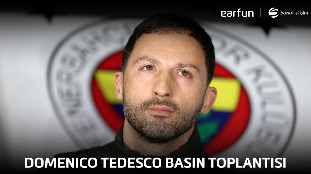 Fenerbahçe Teknik Direktörü Domenico Tedesco Basın Toplantısı Düzenliyor