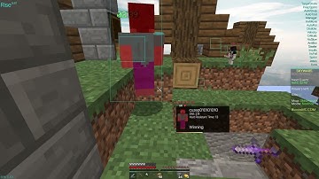 rise client on blocksmc (minecraft hacking montage)