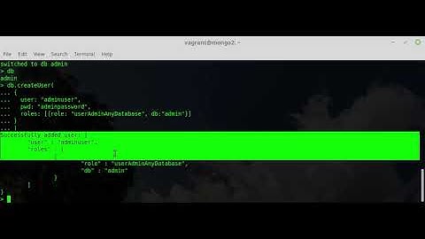 Basic mongodb commands and authentication