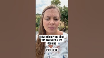 Networking Prep: Ditch the Awkward & Get Genuine #aimhired #networkingtips #jobsearchtips #introvert