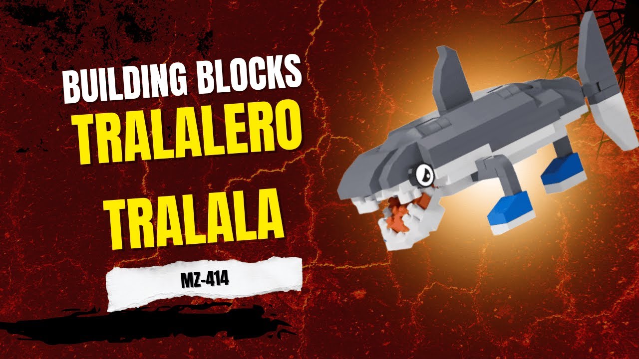 MZ-414 Tralalero Tralala Building Blocks Toy 🧩 Step-by-Step