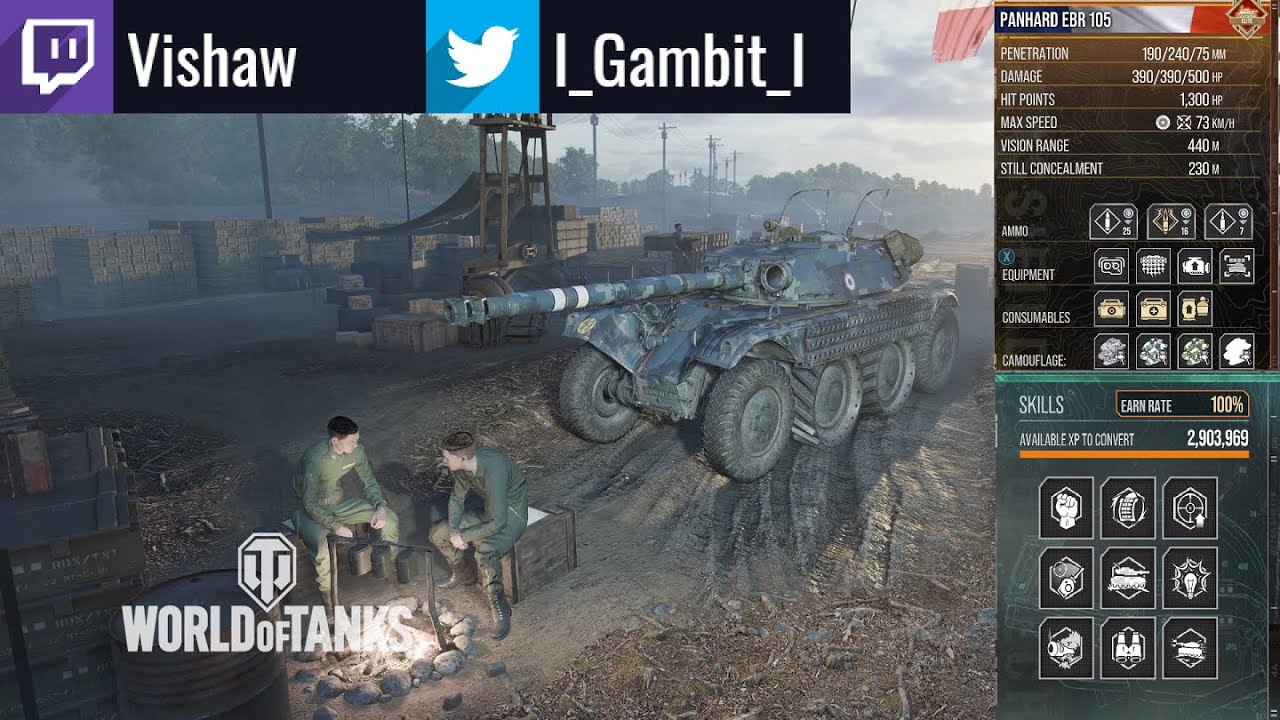 Panhard EBR 105 in Westfield: 11K+ Combined: WoT Console - World of Tanks Console