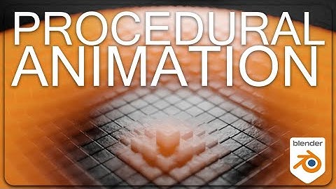 Procedural Satisfying Geometry Nodes Animation in Blender 2.92