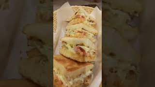 Chicken sandwich penini with handmade bread #food #asmr