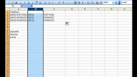 Excel 2003 formulas: izquierda, derecha y extrae - www.ofimaticaparatorpes.com