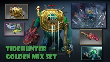 Tidehunter Best Mix Set Golden Floodmask/Claddish Cudgel/Tidehunter Blink Dagge