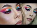 RAINBOW HALO EYE / STACEY MARIE X BPERFECT CARNIVAL PALETTE TUTORIAL | Lsgmakeup