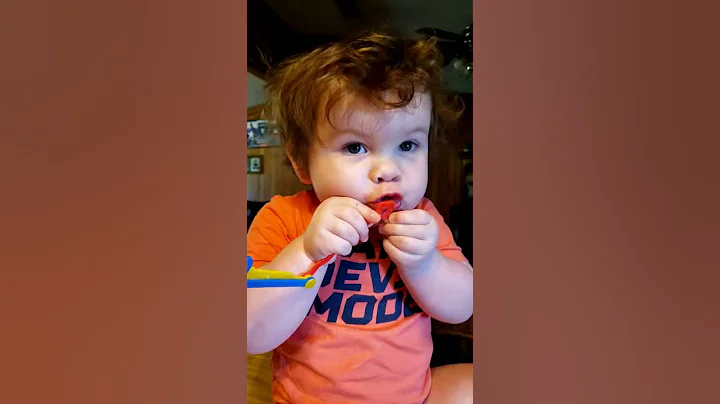 Dawson trying to blow bubbles