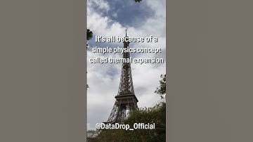 The Eiffel Tower Grows Taller in Summer! #shorts #shortvideo #facts #sciencefacts #paris #france