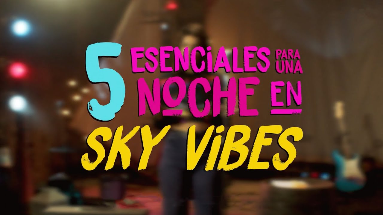 Todo listo para una noche en Sky Vibes