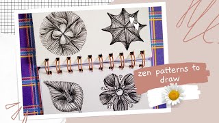 Zentangle Patterns Drawing ✨ Art Therapy #art