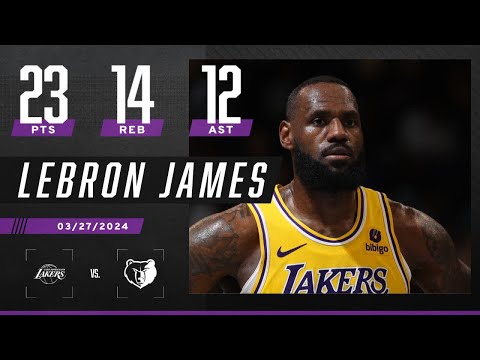 LEBRON JAMES DROPS HIS 4TH TRIPLE-DOUBLE OF THE SEASON 😱 | NBA on ESPN