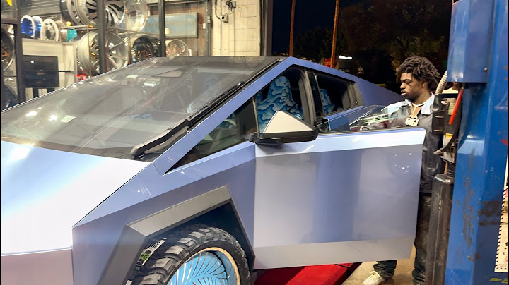 Kodak Black's Tesla Cybertruck on 30" Forgiatos to 26" DUB Floaters