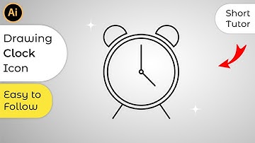 How to Draw Clock Icon in Adobe Illustrator