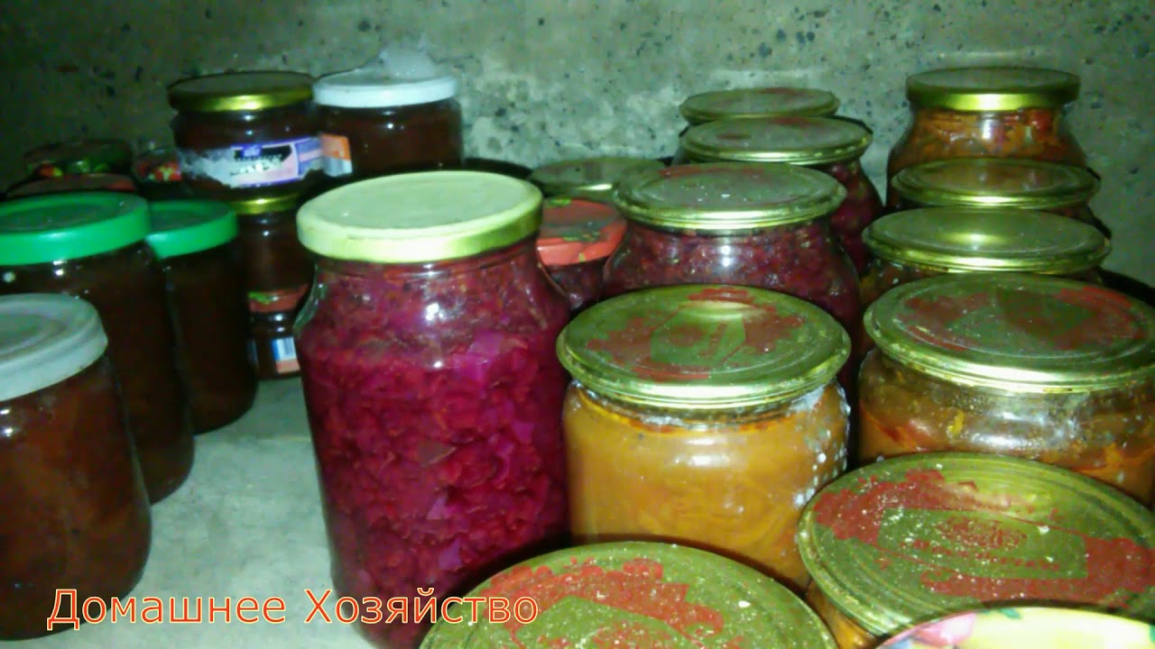 Что наготовила Обзор подвала - YouTube