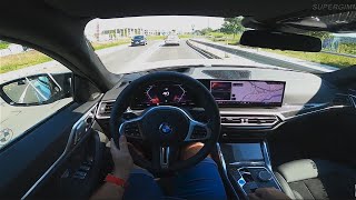 New BMW i4 M50 xDrive 2024 - POV Test Drive (Binaural Audio)