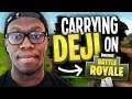 CARRYING DEJI on Fortnite Battle Royale