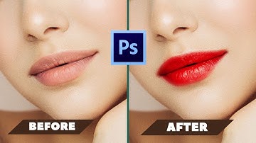 How to Change Lip Color in Adobe Photoshop, Photoshop Tutorial