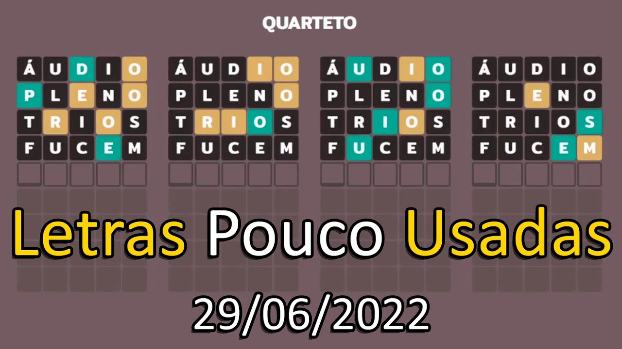 20/06/22) Termo, Dueto e Quarteto. Jogo de Palavras! 
