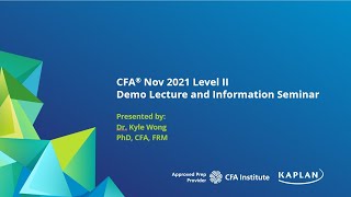 CFA Nov 2021 Level II - Fixed Income - Dr. Kyle Wong, PhD, CFA, FRM