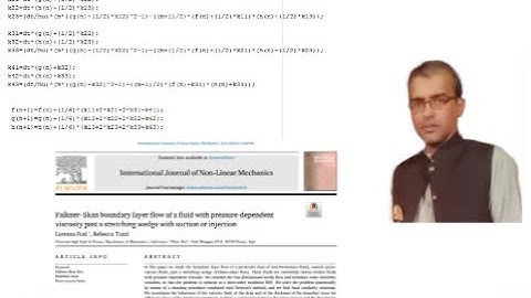 Shooting Method Based On 4th Order Runge-Kutta Method for Problem of Falkner Skan Flow | Coding