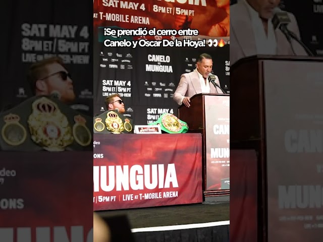 CANELO SE CALENTÓ y se encendió contra OSCAR DE LA HOYA 🔥 #shorts | ESPN Deportes