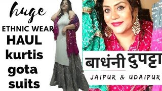 Huge Indian Ethnic wear Shopping Haul | Bandhani & Gota Patti Suits | Milly Moitra Vlogz