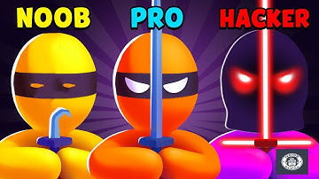 NOOB vs PRO vs HACKER IN NINJA STEALTH SIMULAOR WITH CHOP | HINDI