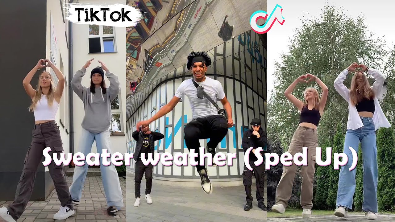 Sweater weather (Sped Up) ~ NEW Dance TikTok Challenge Compilation ...
