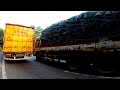 Dhl Long Chassis Truck Slow Turning in Hairpin Bends Dhimbam hills