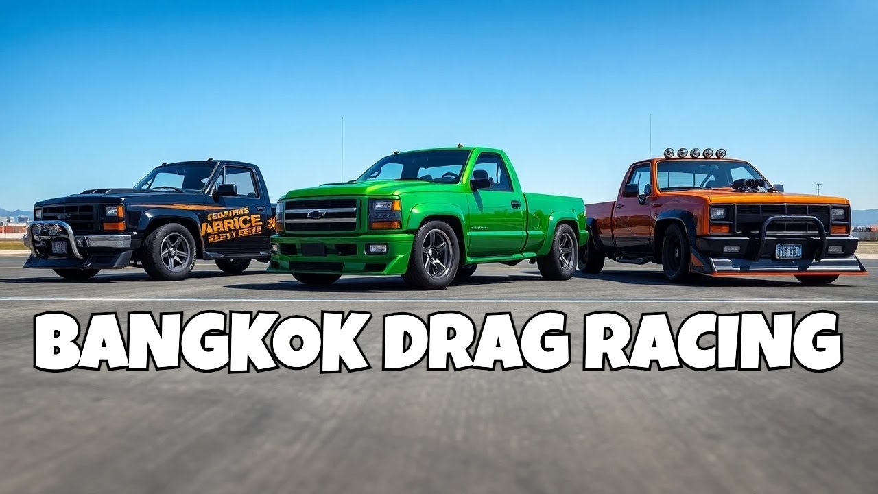 Bangkok Drag Avenue: INSANE Pick-Up Truck Drag Racing & Party - YouTube