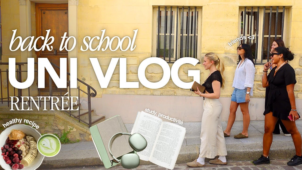 uni vlog | cours, productivité, cleaning, workout routine, friends