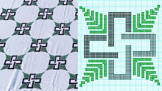 Dusuti Bedsheet Design With Graph | ग्राफ के मदद से दोसूती चादर बनाने का आसान तरीका | Desi Design.