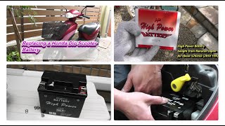 How to change the battery on a Honda DIO  50cc scooter