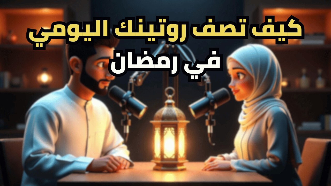 وصف روتينك الكامل في رمضان في الانجليزية  | من الصفر وحتى الاحتراف