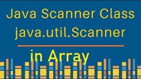 Array menggunakan class scanner