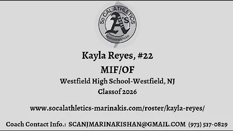 Kayla Reyes - Hitting Highlights - USSSA East Coas...