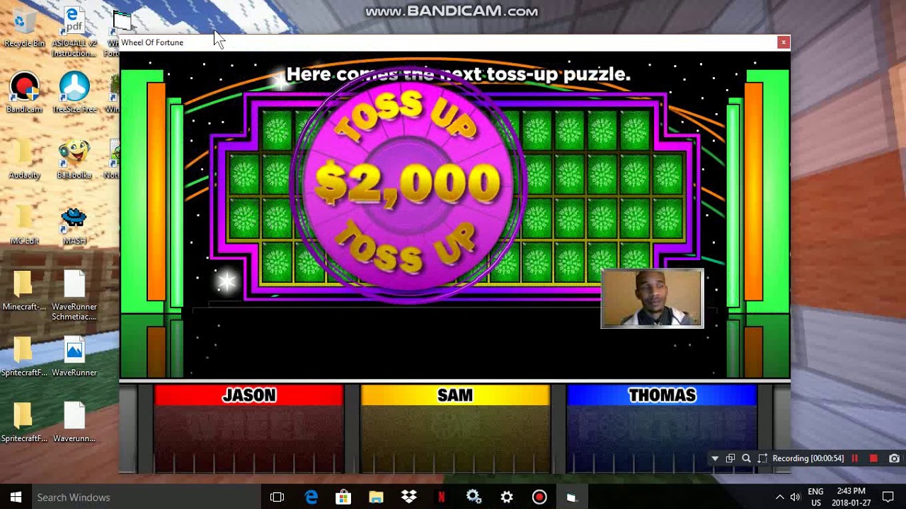 Wheel of Fortune Episode 5 (JASON'S FINAL RUN) Part 1 (1K + 2K