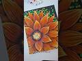Day 25, 3 Art Techniques in 1 flower painting/Acrylic Art Short