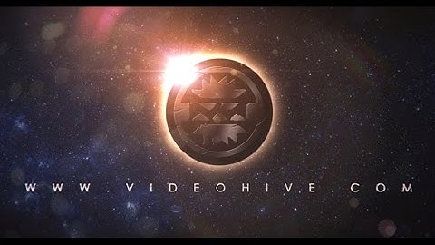 Earth Space Eclipse Logo | After Effects Template | Logo Stings