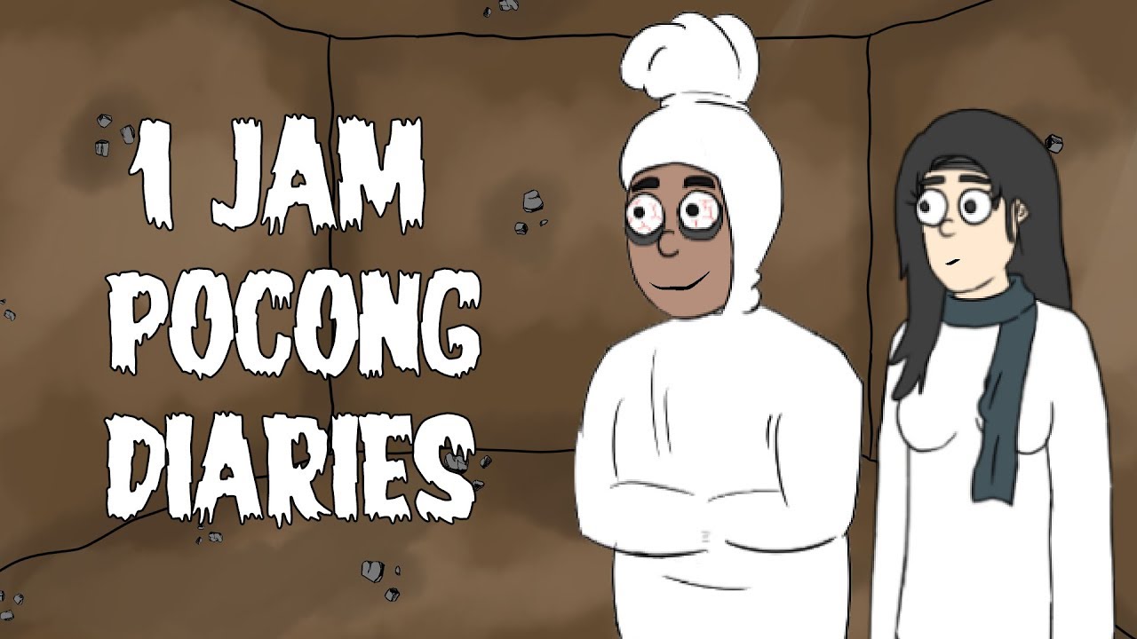 1 Jam Kompilasi Pocong  Diaries Kartun  Hantu  Lucu YouTube