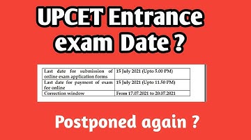 UPCET Entrance exam Date ? | Correction Window | Exam date  Shubham singh