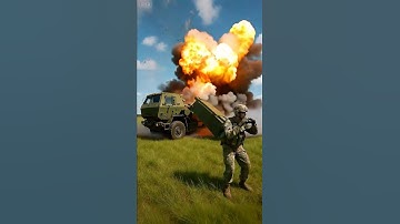 A HIMARS is destroyed. #military #himars