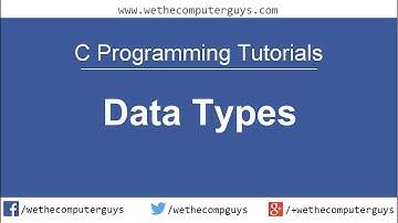 C Programming Language Tutorial-Lect 4 More on Data types