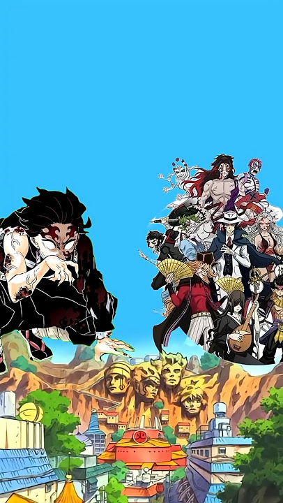 tanjiro 🆚 uppermmons & Madara 🆚hokage & gojo 🆚 JINJCHURIKI #DEMONSLYER #NARUTO #JJK #ANIMEFIGHTS