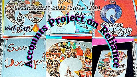 Accounts project of class11th12th on Reliance session 2021-22 financial statement analysis(journal)❤