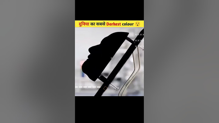 दुनिया का सबसे Darkest colour 😯| World's darkest colour | #shorts #youtubeshorts #viral