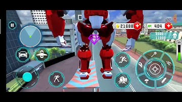 Robot game/police robot car transform game android gameplay video 2021.